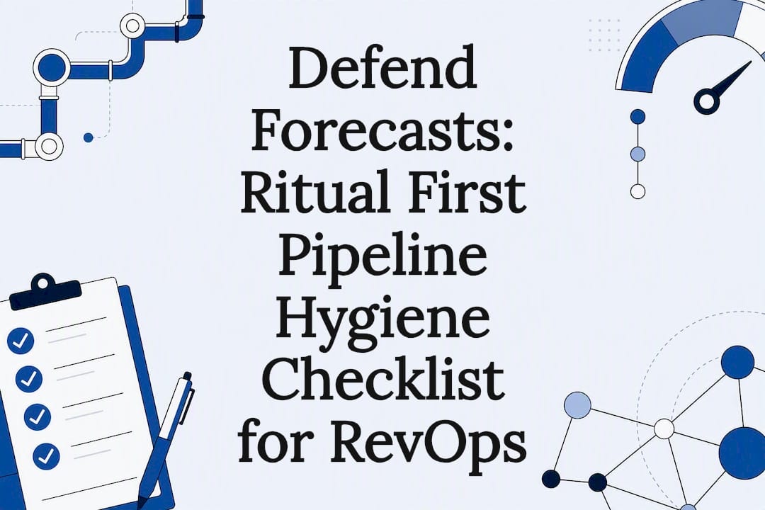 Pipeline hygiene forecast checklist title card