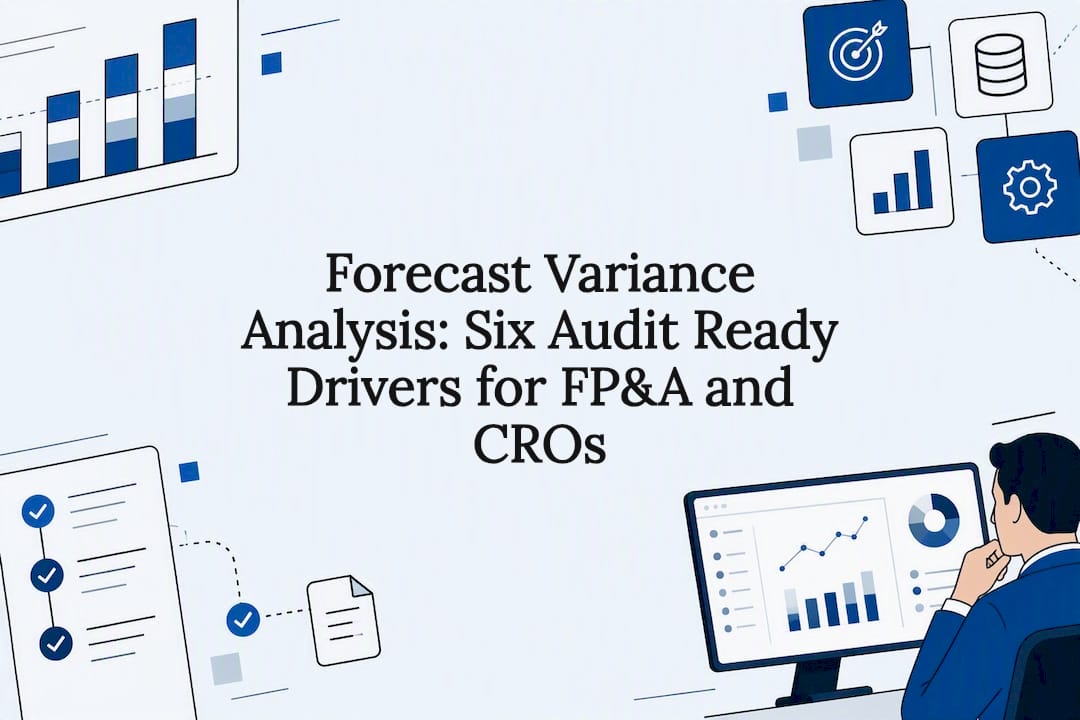 Forecast variance analysis title card